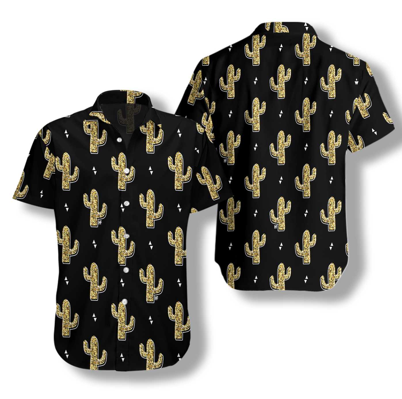 Golden Cactuses Hawaii Shirt Ha28592