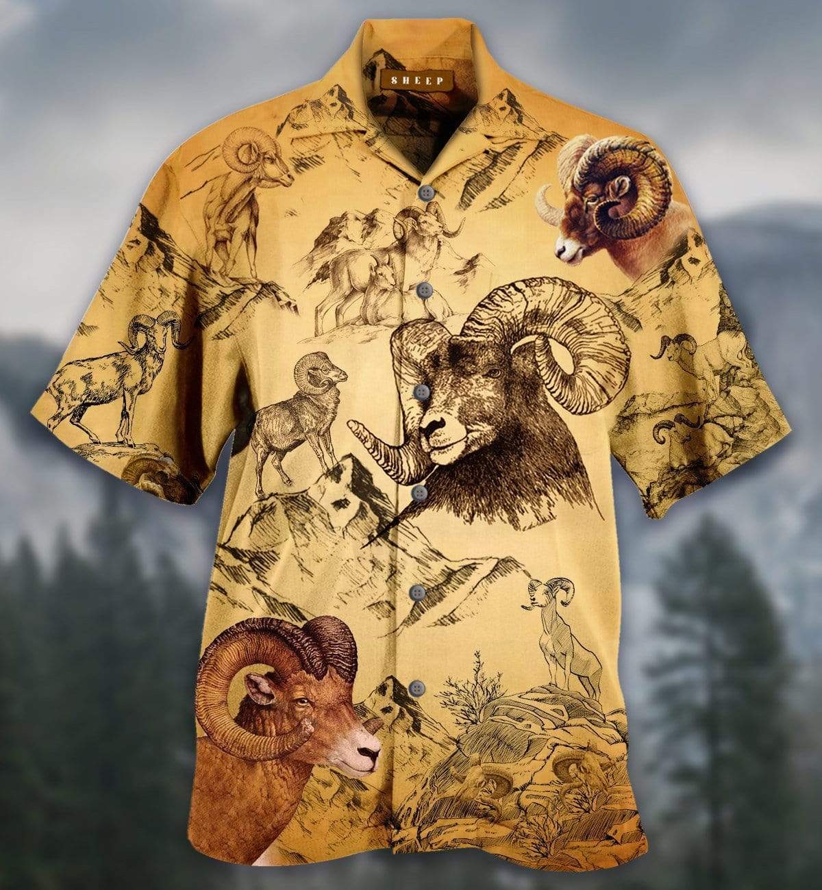 Sheep Vintage Hawaii Shirt Unisex Adult Ha50055