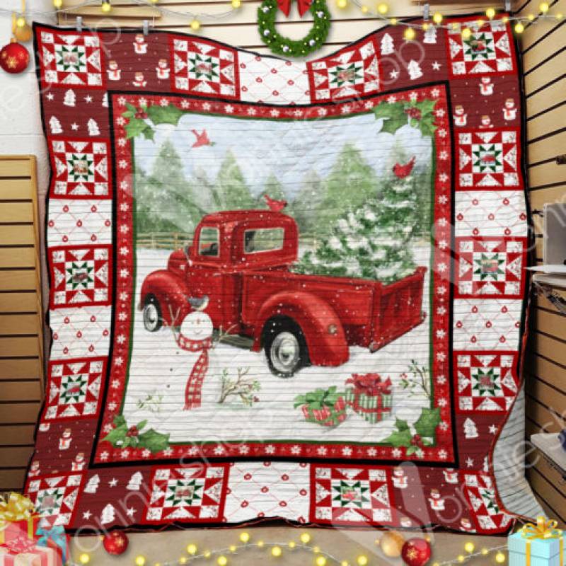 Red Truck Christmas Blanket OCT1802 81O39