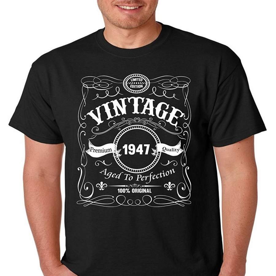 Raw T-Shirts Vintage Premium Quality 1947 Aged To Perfection Premium Men’S T-Shirt