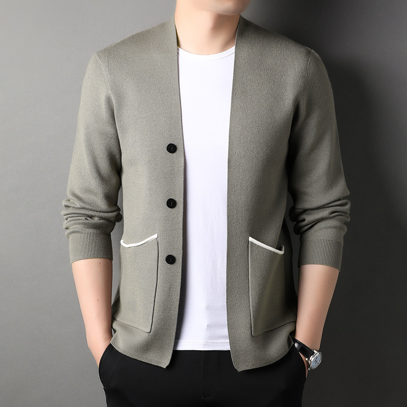 Top Grade New Brand Designer Fashion Knit Graphic Cardigan For Men Sweater Casual Korean Coats Jacket Mens Clothing 2022 alx