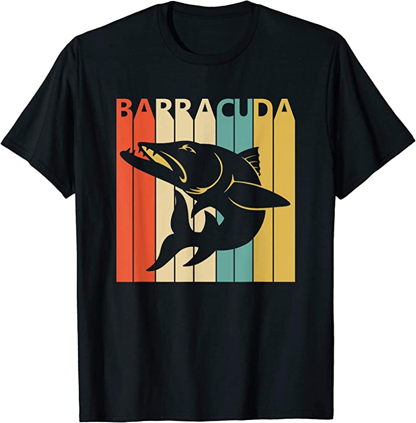 Vintage Wild Animal Barracuda Fish T-shirt