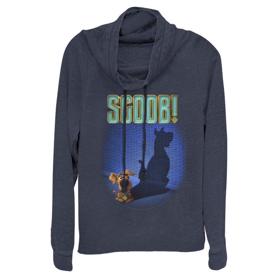 Scooby Doo Junior’s Dog Shadow  Cowl Neck Sweatshirt