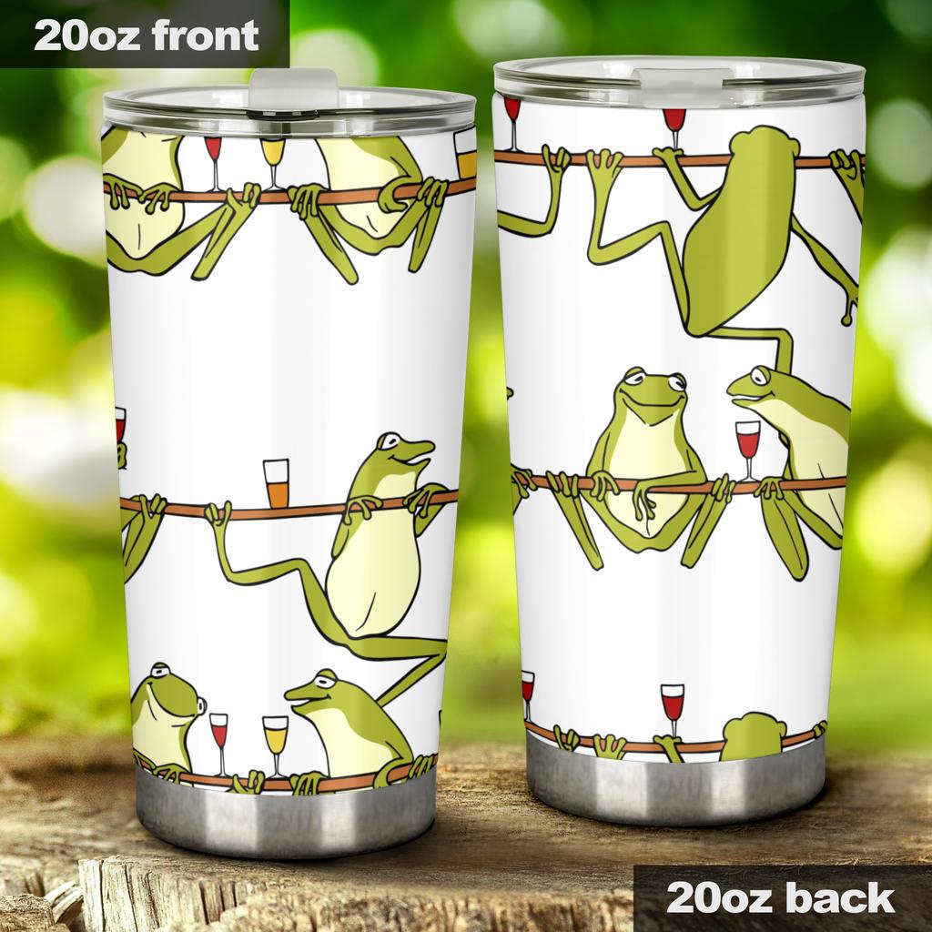 Frog drunk Pattern Tumbler