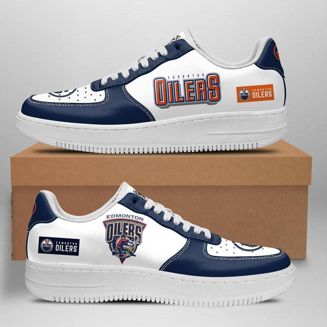 Edmonton Oilers Ice Hockey Team Custom Naf Shoes