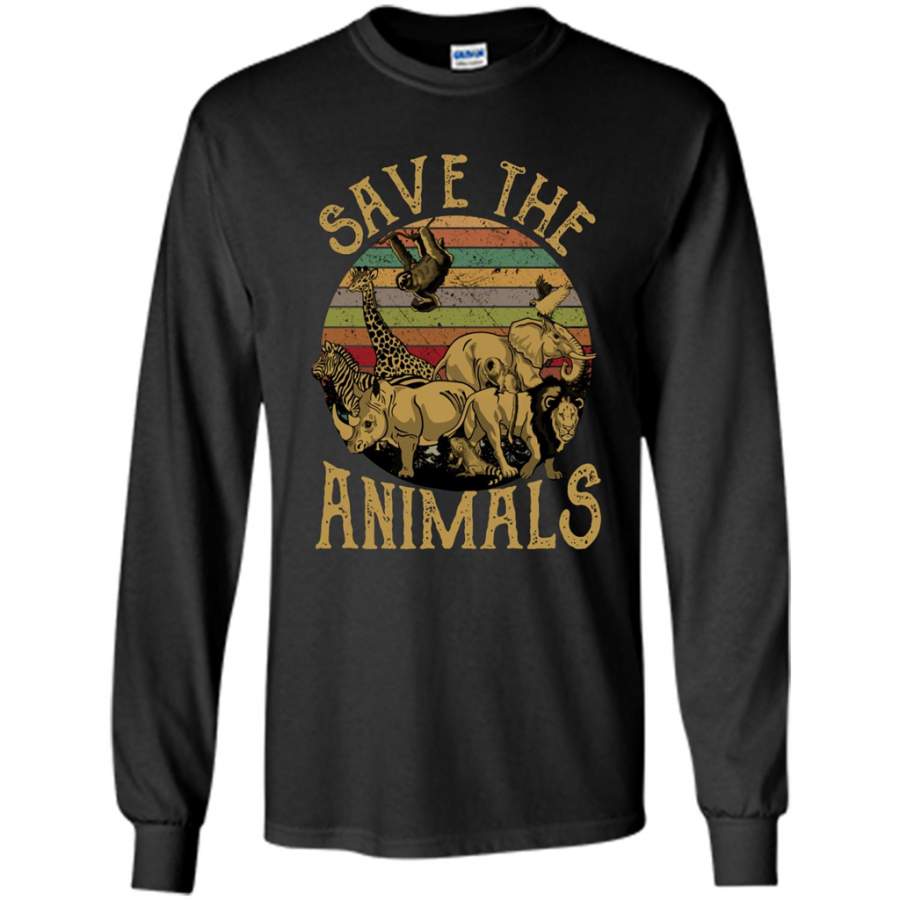 Save The Animals – Gildan Long Sleeve Shirt