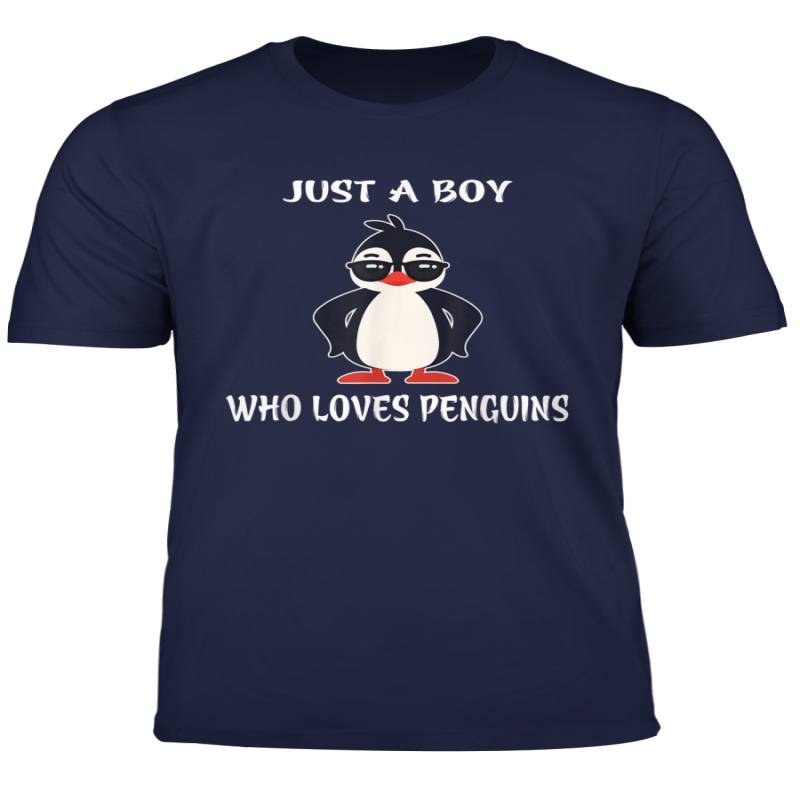 Just A Boy Who Loves Penguins T Shirt Birthday Girl Gift