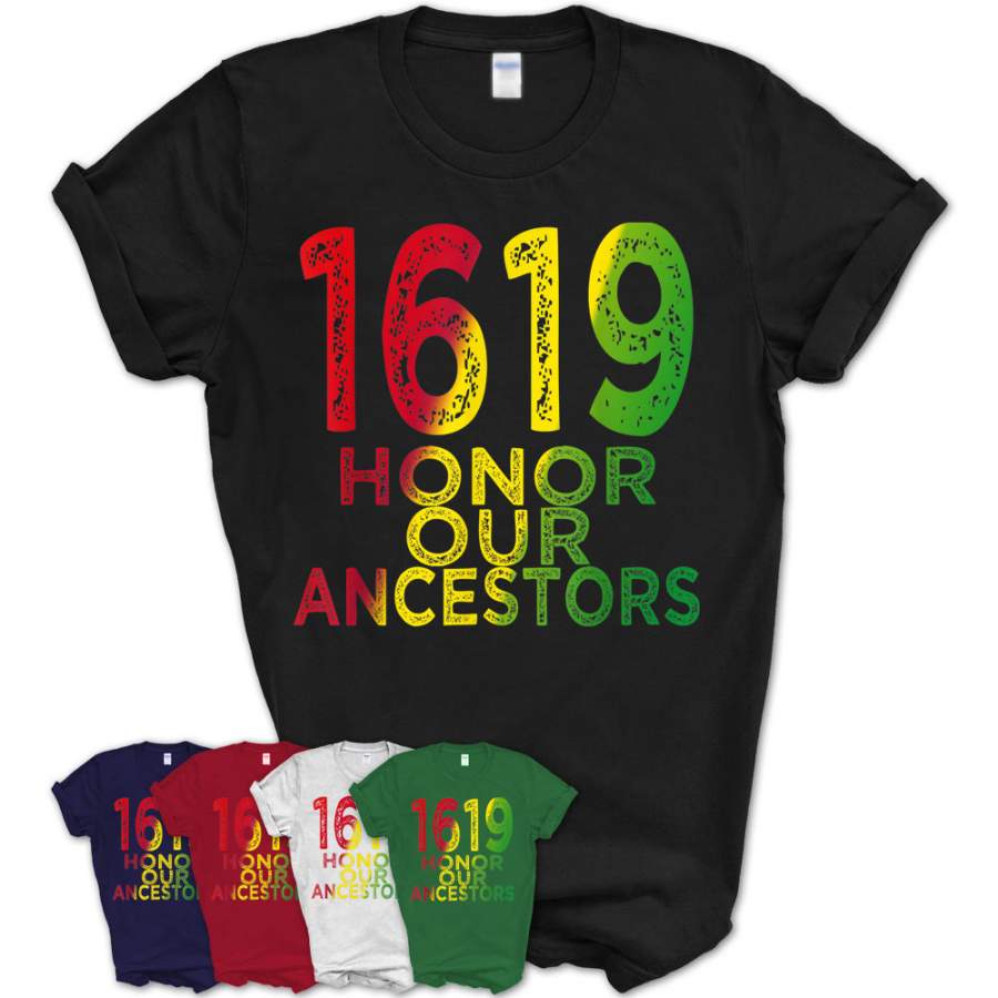 1619 Our Ancestors Project, Black History Month Kwanzaa Gift T-Shirt – Teezou Store