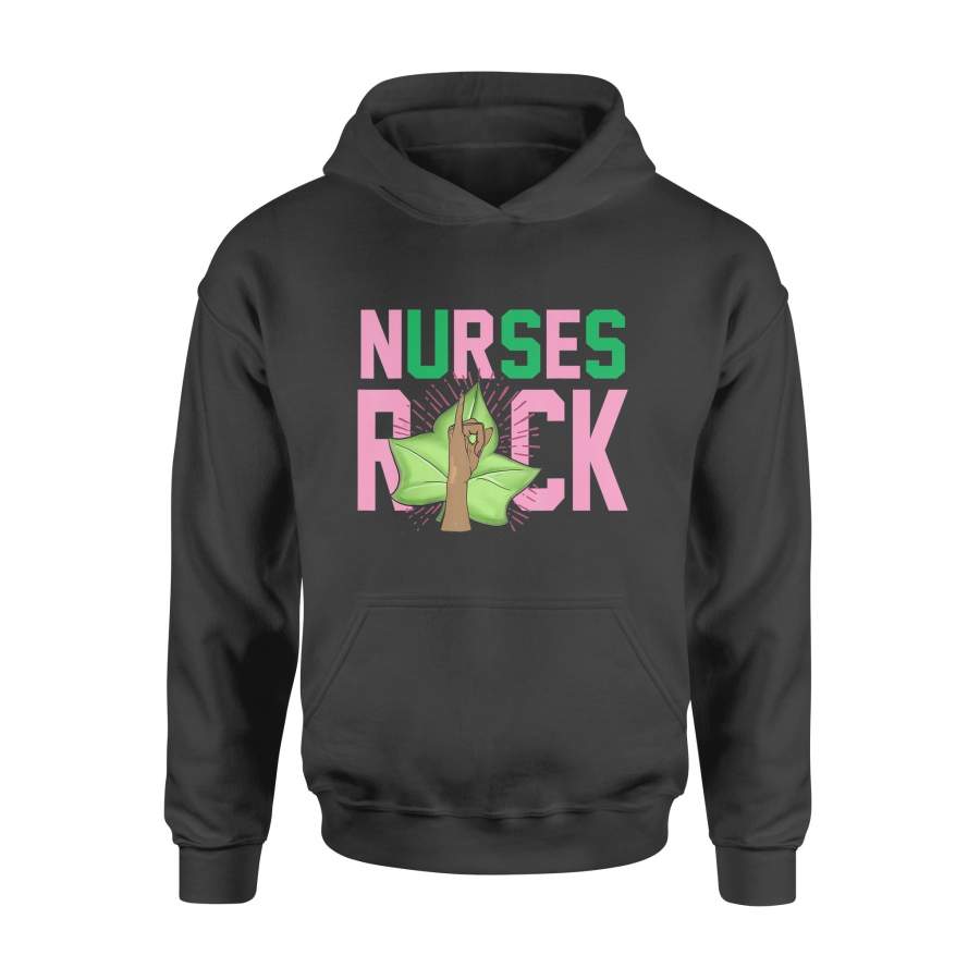 1908 – Pink and Green – AKA Nurses – Sorority Shirt – Standard Hoodie