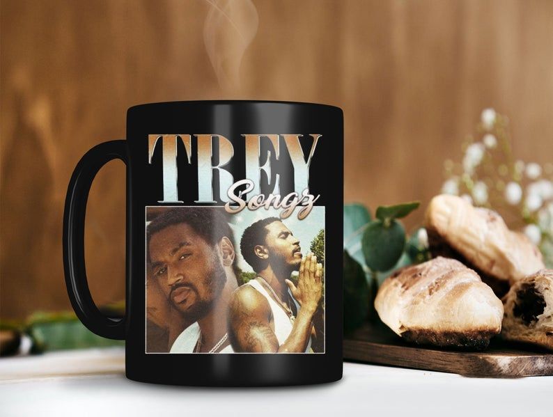 Black Mug Retro Vintage Mug Trey Songz Mug Tremaine Aldon Neverson Mug RnB Ballad Mug Rap Hip Hop Mug Premium Sublime Ceramic Coffee Mug H99