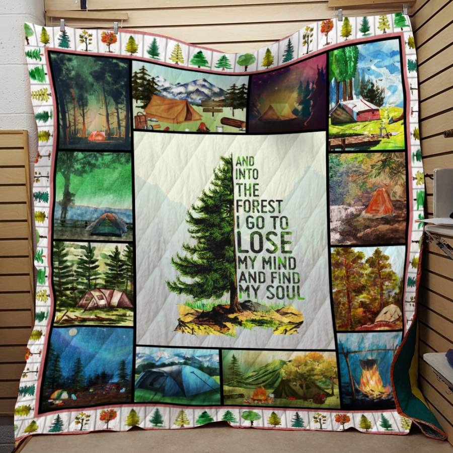 And Into The Forest I Go Quilt Blanket