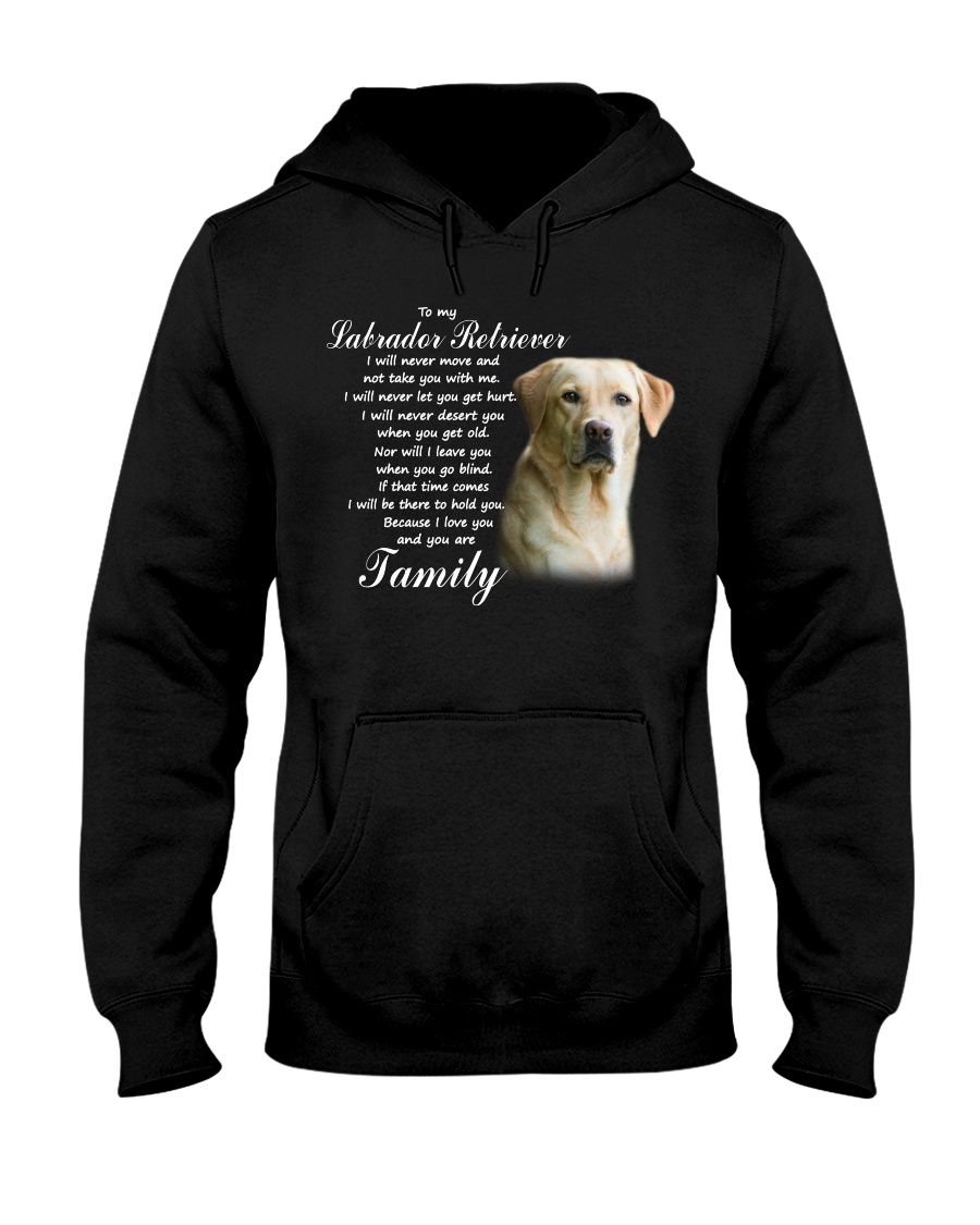 Labrador Dog Family Hooded Sweatshirt