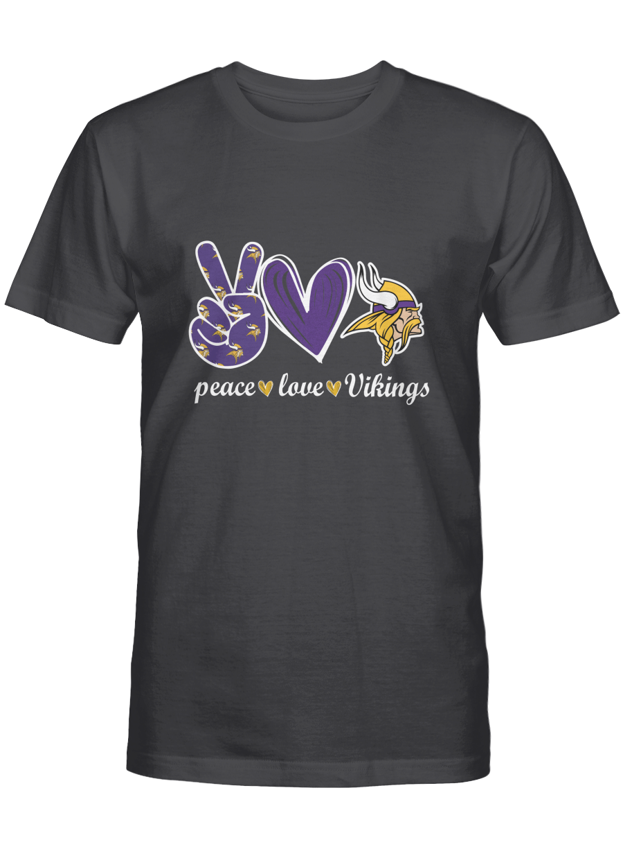 Peace, Love, Minnesota Vikings T-shirt, Sweatshirt, Hoodie