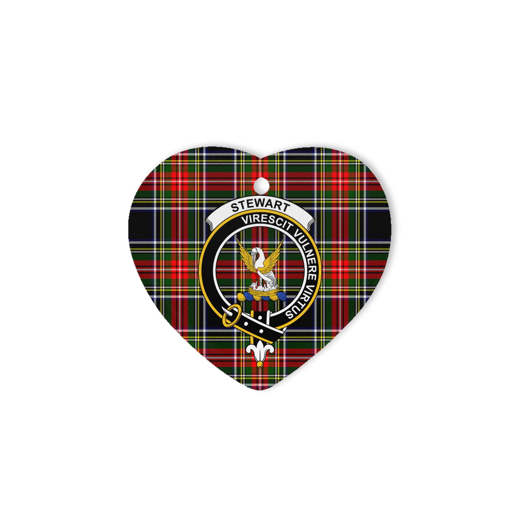 Stewart High Stewards Scottish Clan Plaid Ornament Gift. Christmas Tree Ornament Stewart High Stewards Clan Tartan Ornament Great Christmas Ornaments Gift Heart Ornament