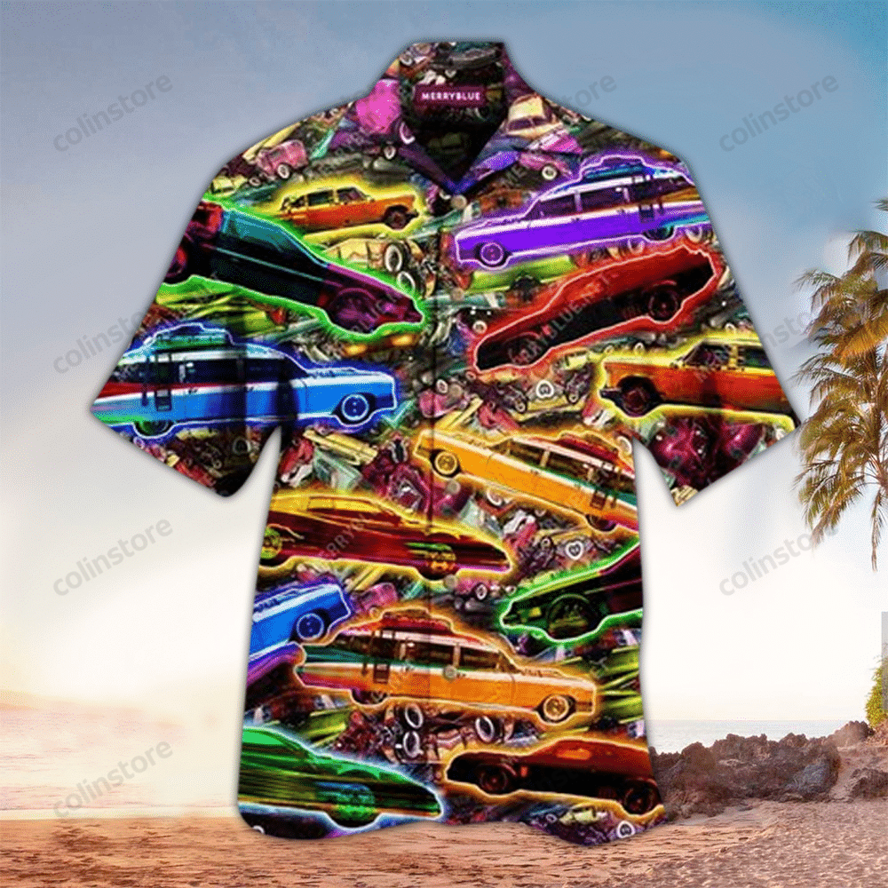 Car Hawaii Button Up Shirt Aloha Ha107686