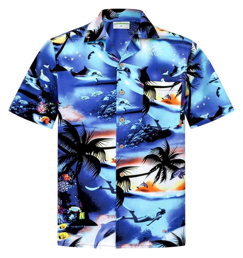 Dolphin’S Ocean Multicolor Unique Design Hawaiian Shirt DHC18063820