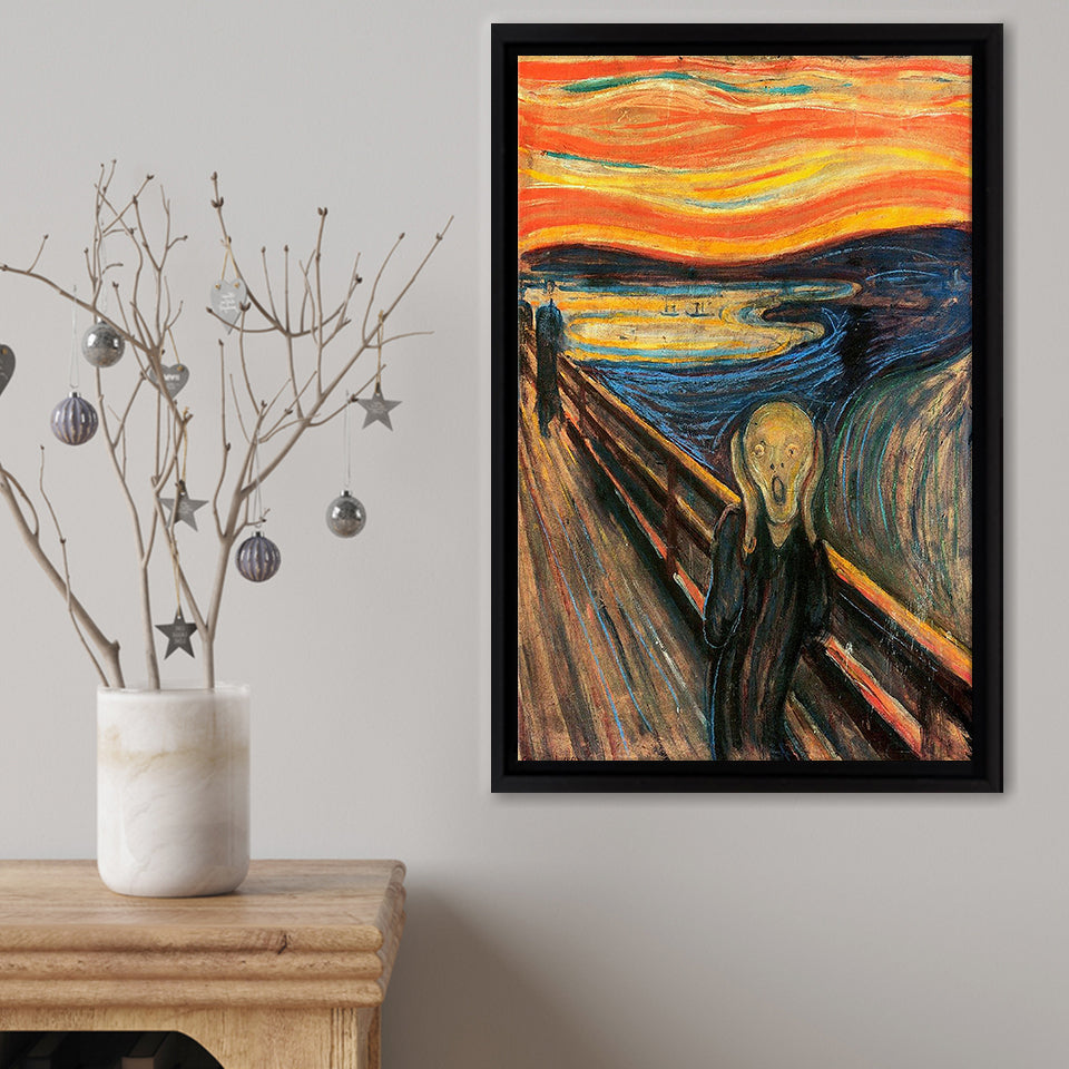 The Scream Framed Canvas Print – Canvas Painting, Canvas Art, Wall Art, Wall Decor