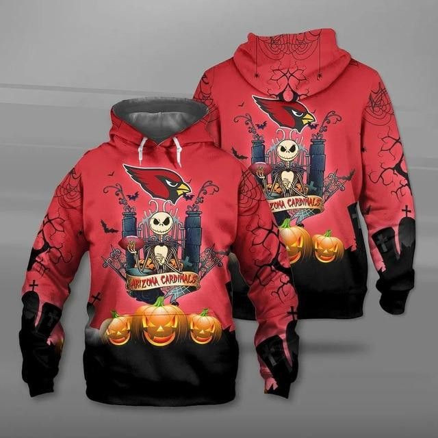 Arizona Cardinals Football Halloween 76 Unisex 3D Hoodie Gift For Fans