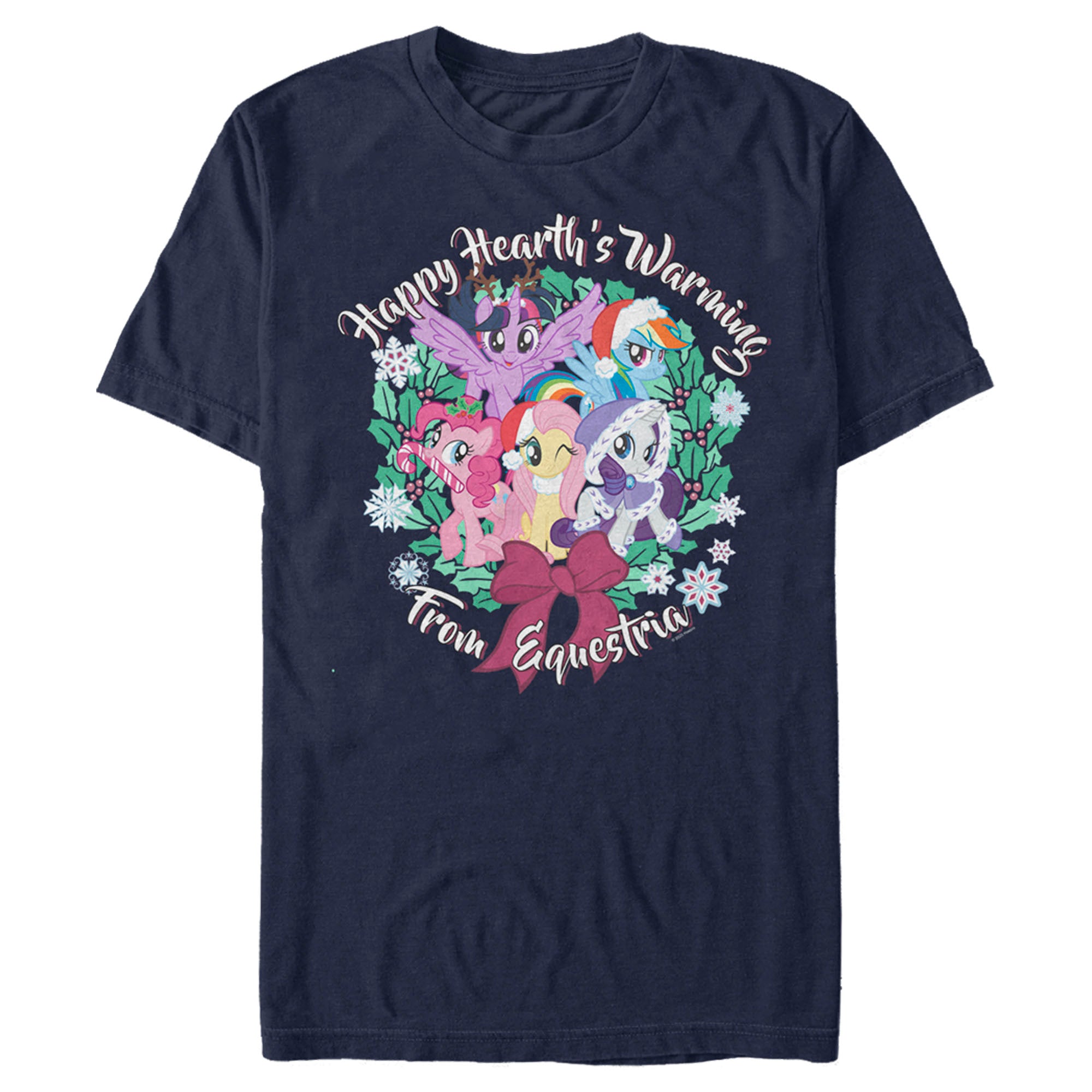 My Little Pony: Friendship Is Magic Men’S Christmas Happy Hearth’S Warming  T-Shirt