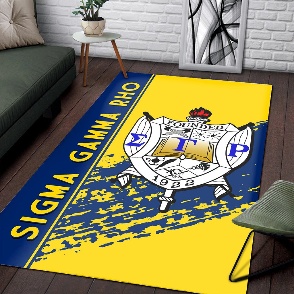 Sorority Area Rug – Sigma Gamma Rho Area Rug Quarter Style