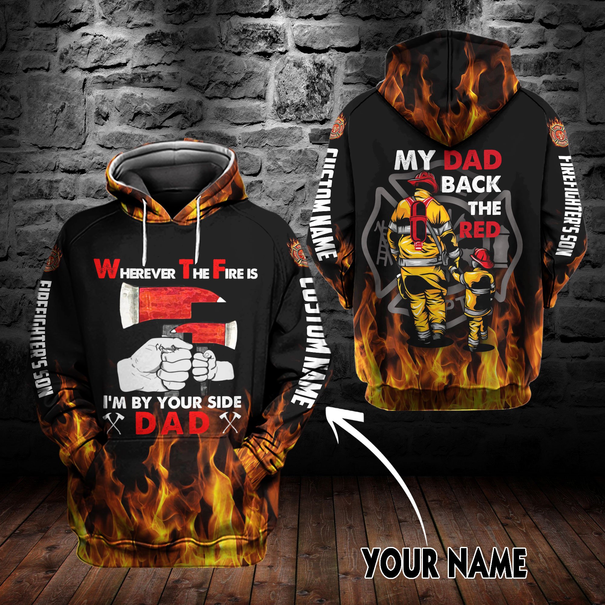 Wherever The Fire Son 3D Hoodie Custom VA