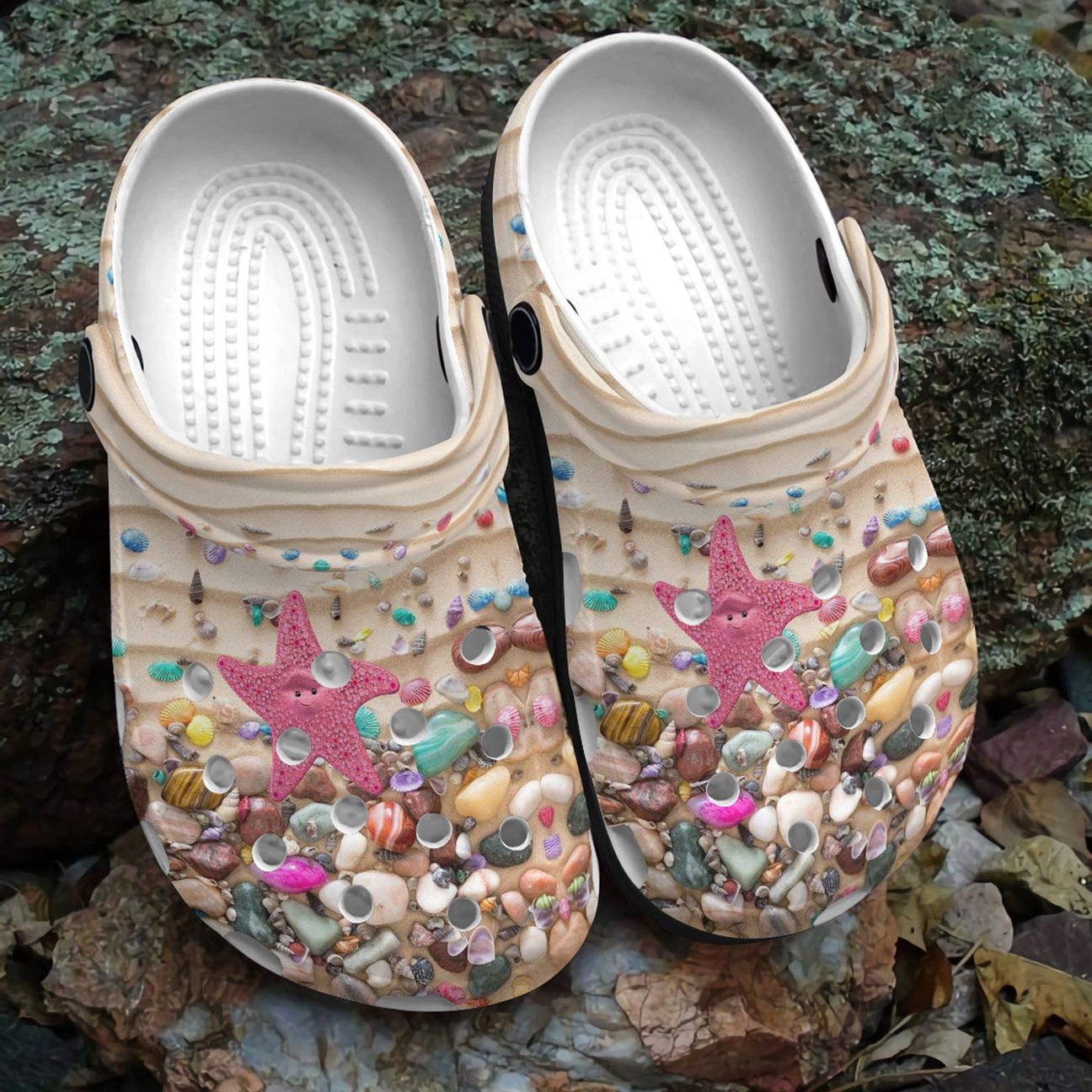 Beach Personalized Clog, Custom Name, Text, Color, Number Fashion Style For Women, Men, Kid, Print 3D Little Starfish