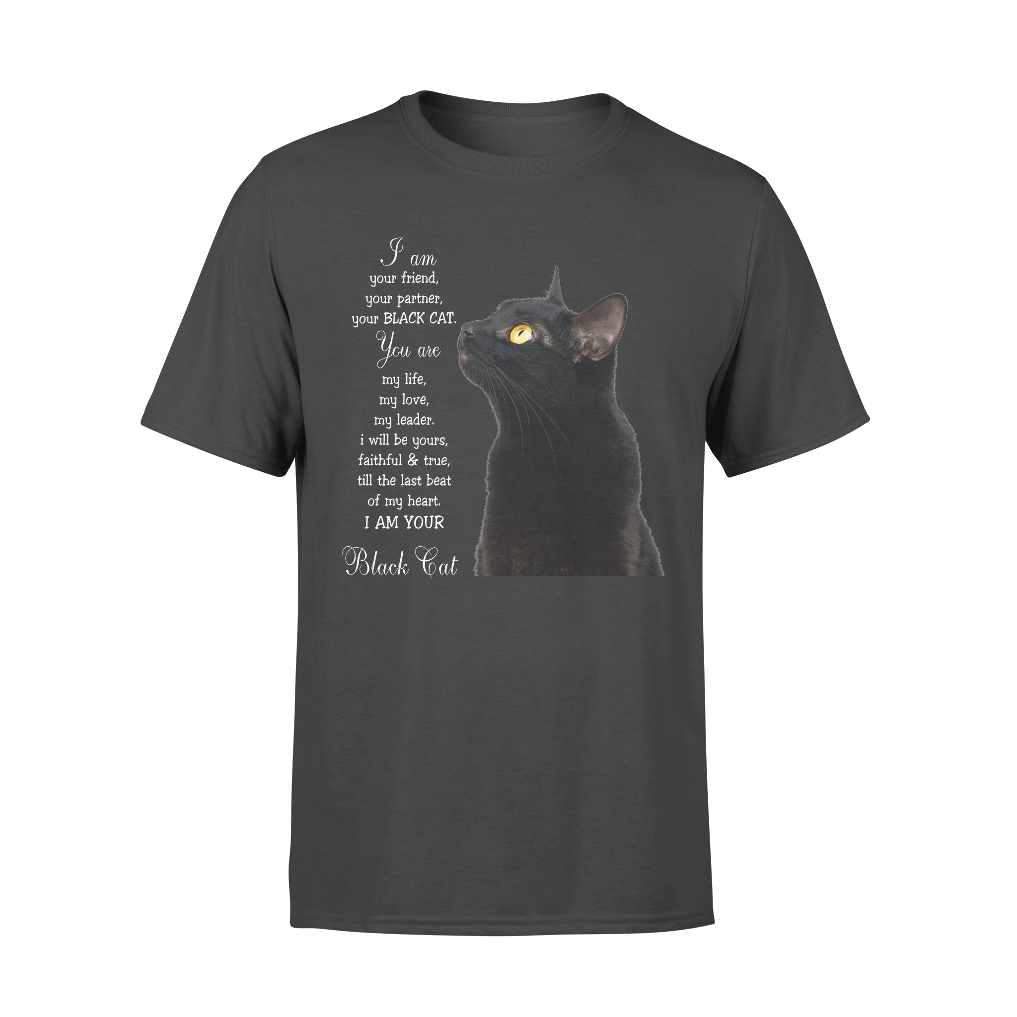 I Am Your Friend Partner Black Cat – Premium T-shirt