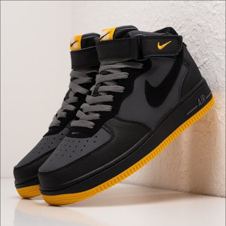 Nike AF1 Mid Hot Lava Yellow 601916