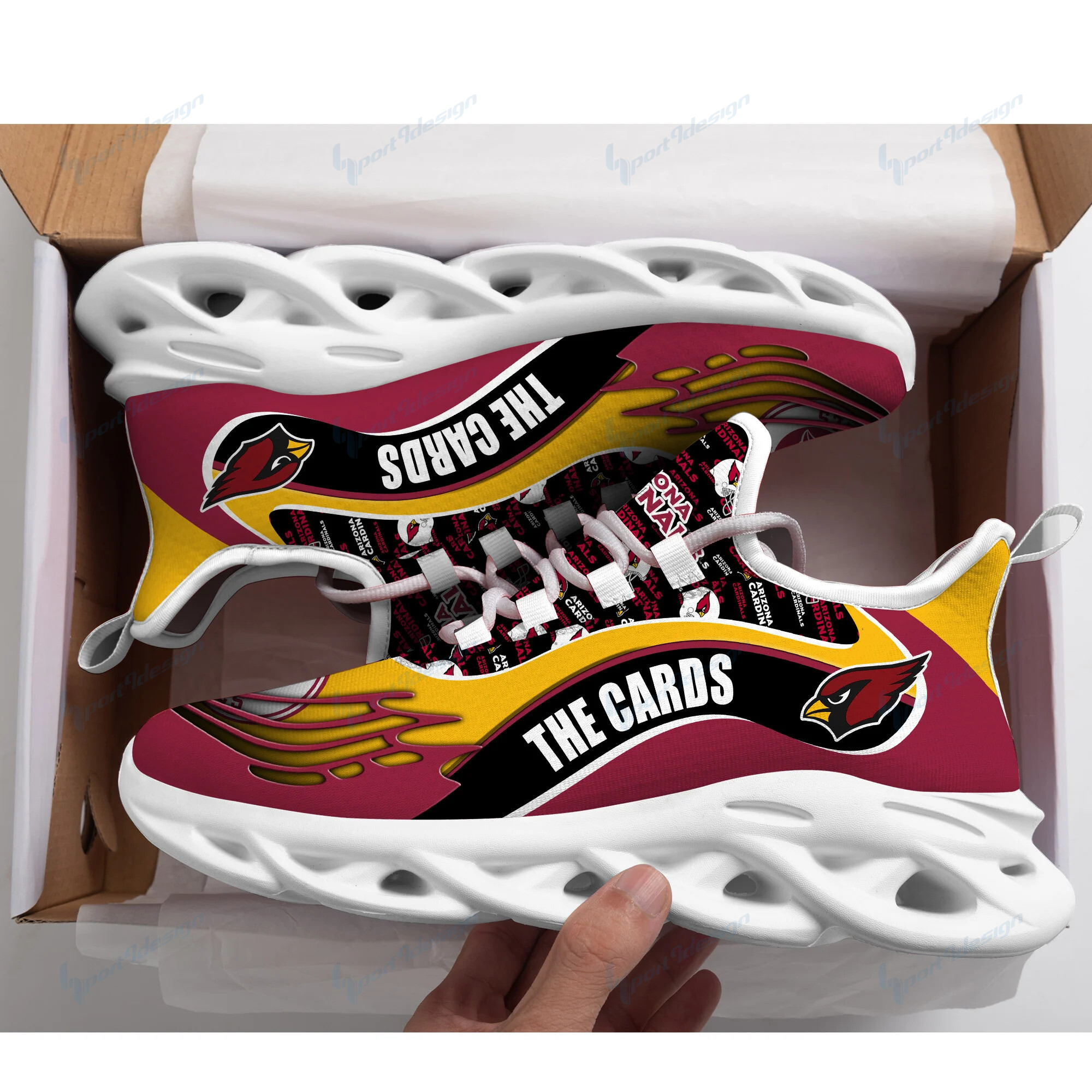 Arizona Cardinals Yezy Running Sneakers Bb190