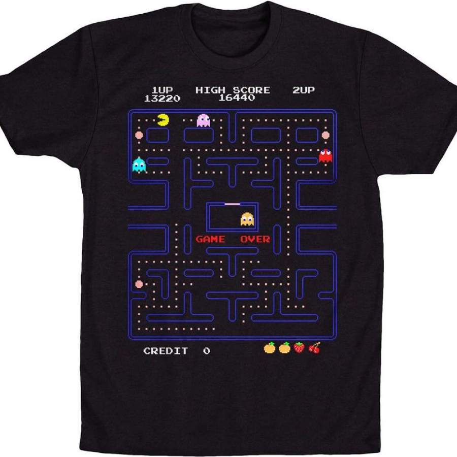 Game Over Pac-Man T-Shirt - Love Art USA