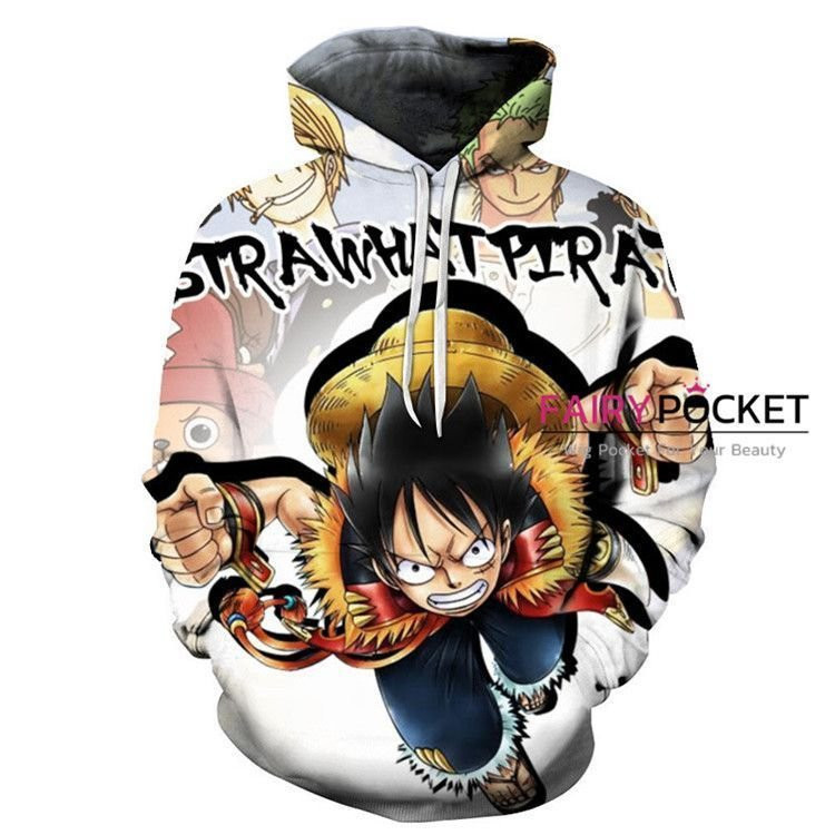 One Piece Monkey D. Luffy, Roronoa Zoro, Sanji Tony Tony Chopper Hoodie & Zip Hoodie