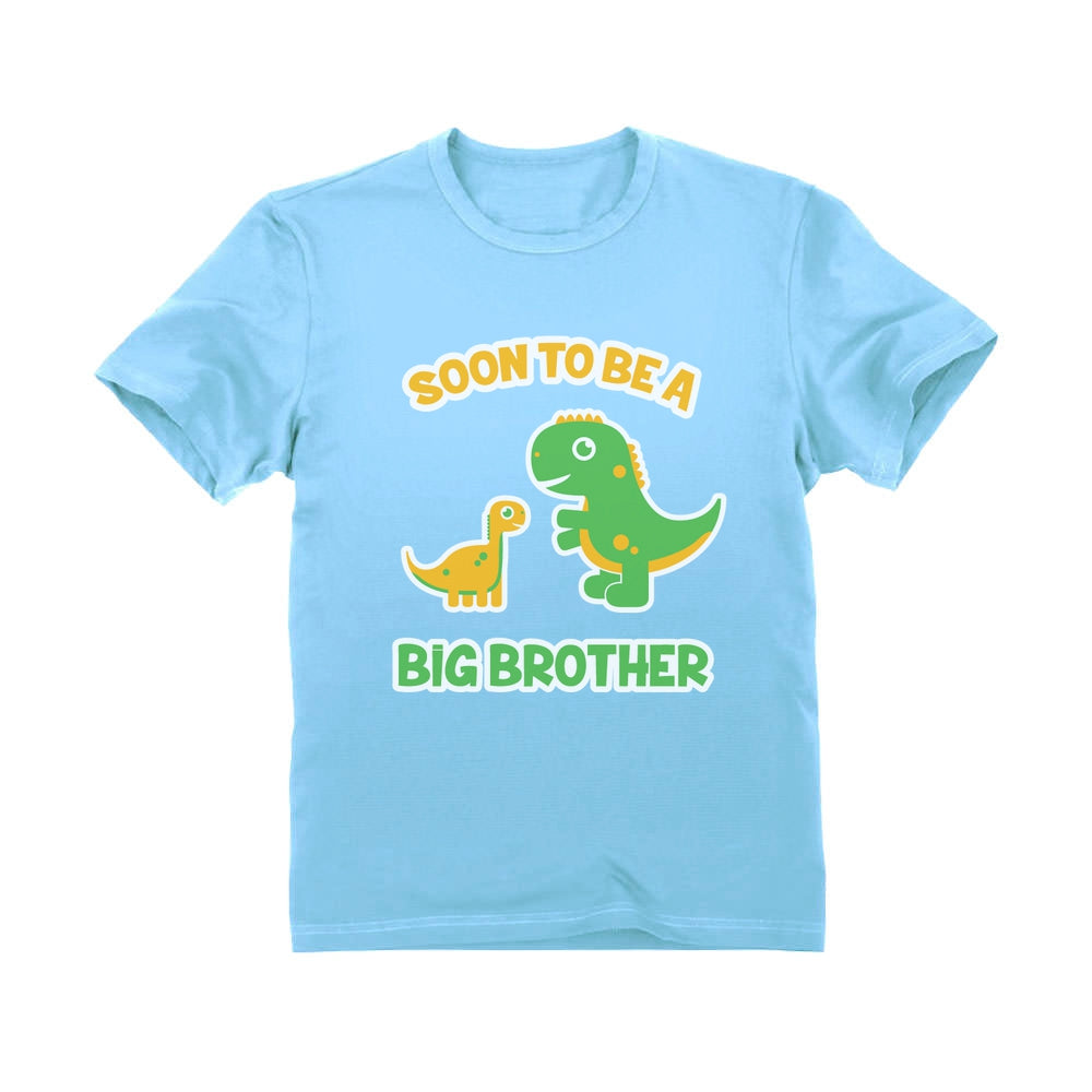 Soon To Be A Big Brother Best Gift – Dinosaur Raptor Youth Kids T-Shirt