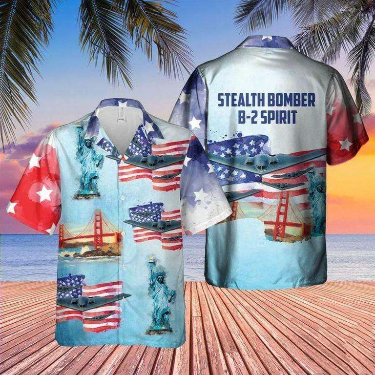 Stealth Bomber Spirit Hawaii Shirt For Men Women Adult Ha109198