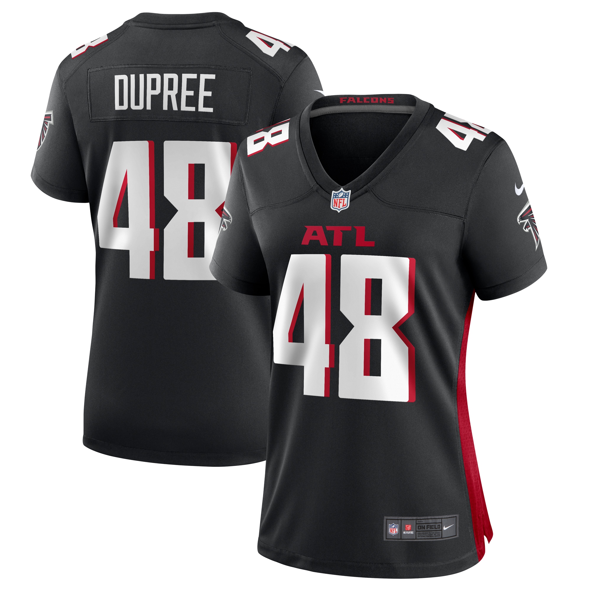 Women’s Atlanta Falcons Bud Dupree Black Game Player Jersey