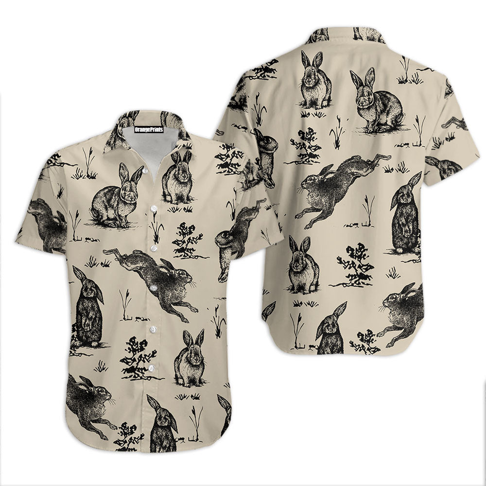 Vintage Rabbit Aloha Hawaiian Shirts For Men & For Women | Hw6772