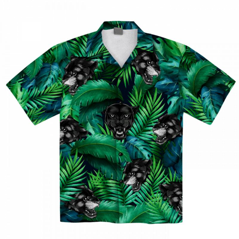 Black Panther Tropical Hawaii Shirt Ha48631