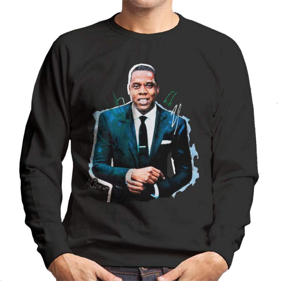 Sidney Maurer Original Portrait Of Jay Z Suit Men’s Sweatshirt