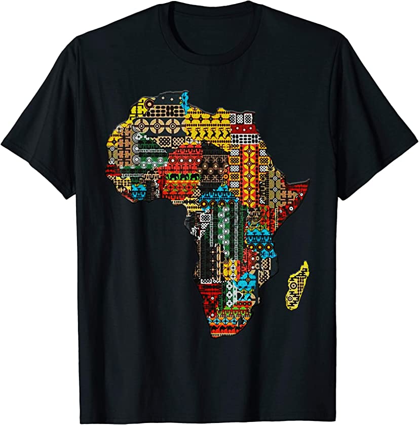 Africans Dashiki Pattrens Shirt Black History Month Tee Gift