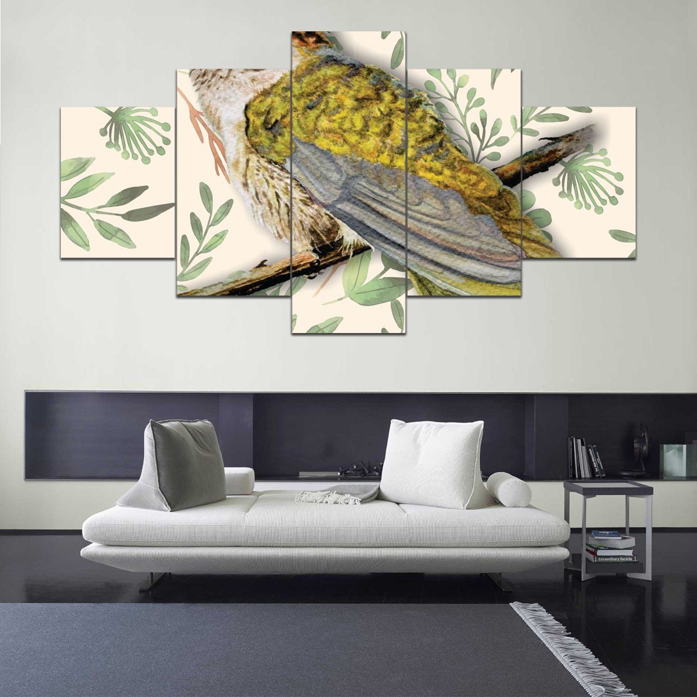 Anthocephala Floriceps 5 Panel Canvas Art Wall Decor Home Decor