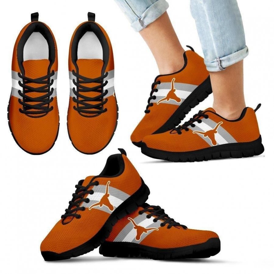 Three Colors Vertical Texas Longhorns Sneakers #370