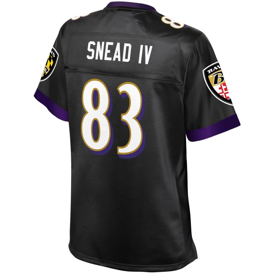 Willie Snead Baltimore Ravens NFL Pro Line Womens Alternate Player Jersey – Black