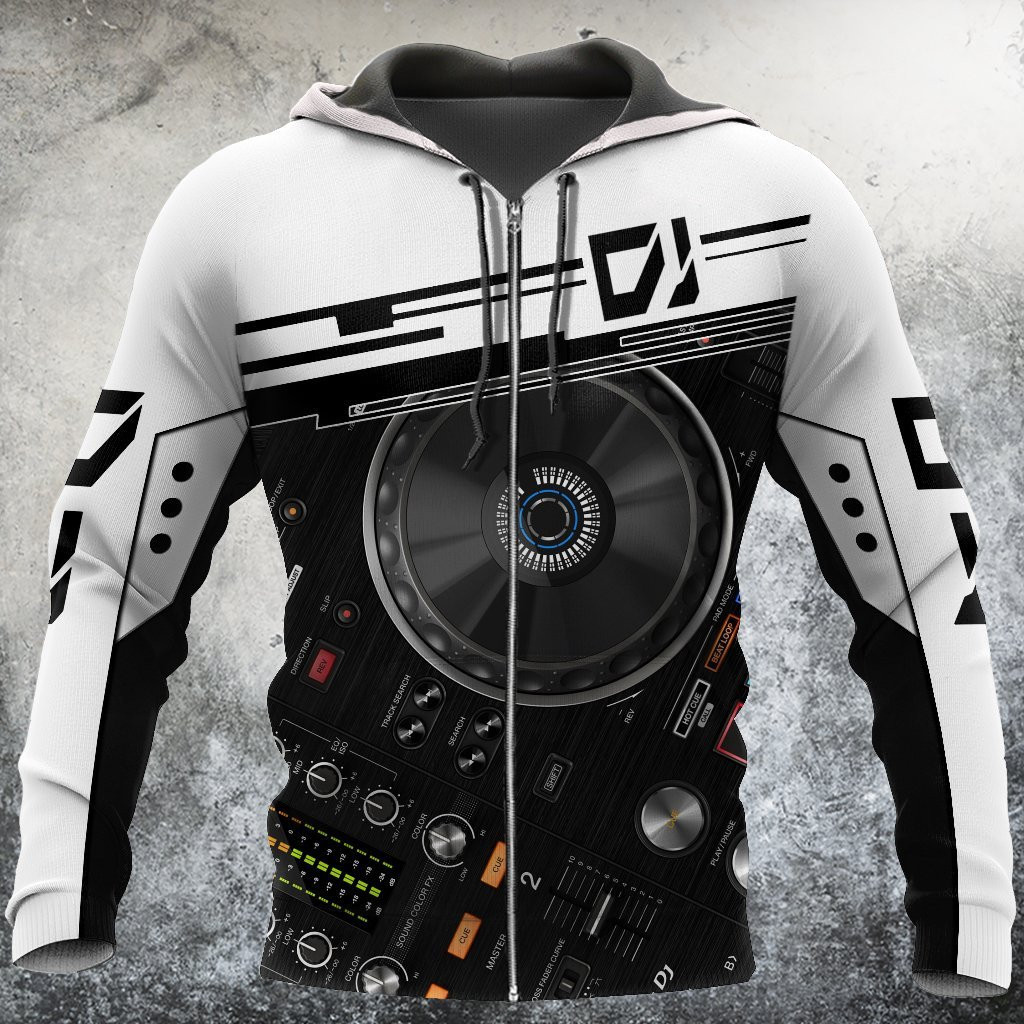 Dj Player Music 3D Zip Up Hoodie, T-Shirt , Sweatshirt For Men And Women