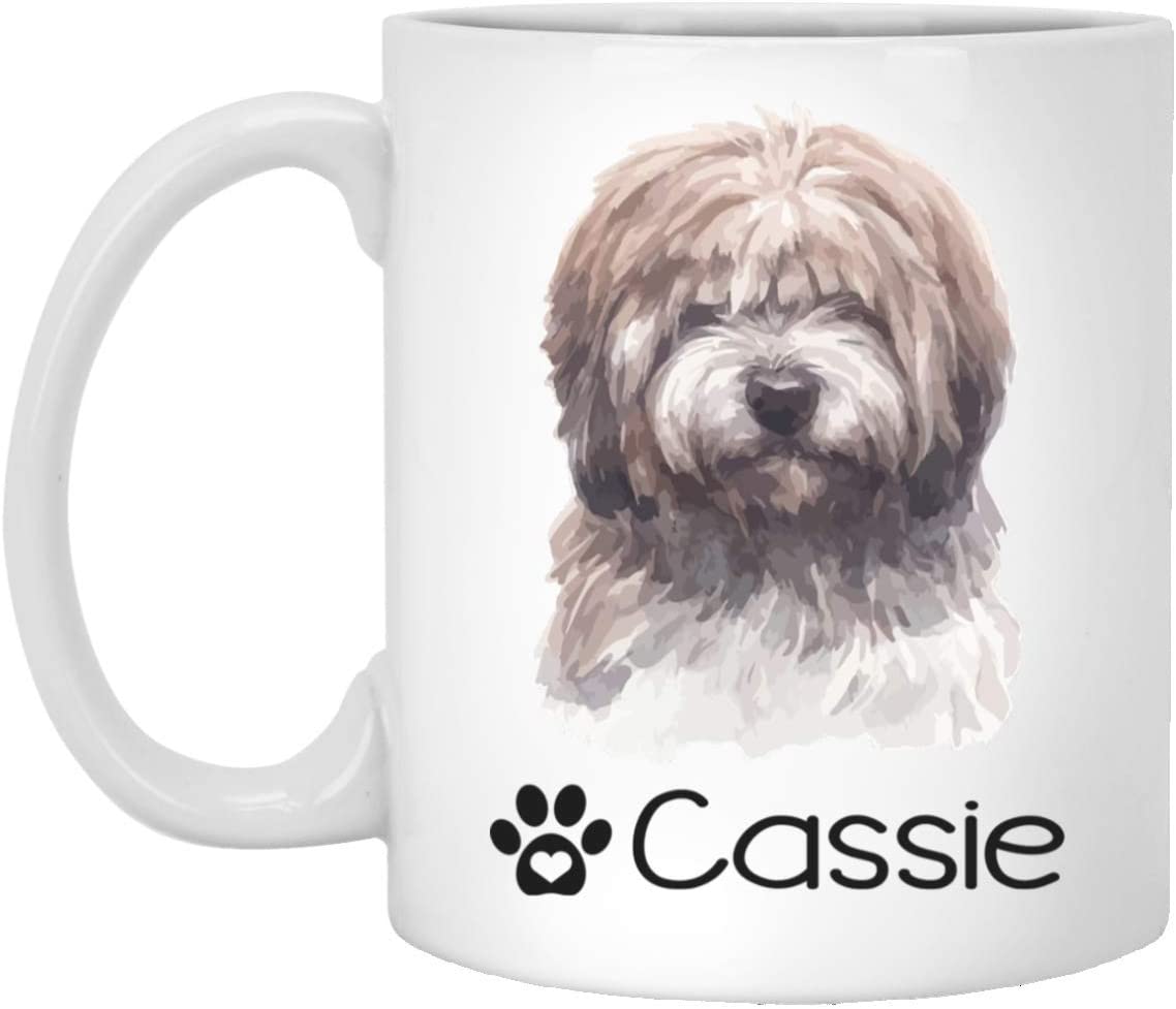 Personalized Tibetan Terrier Dog Mug – Pet Owner Gifts For Women – Gifts For Dog Lover – Tibetan Terrier Mom Dad Mugs – Dog Cups 11Oz