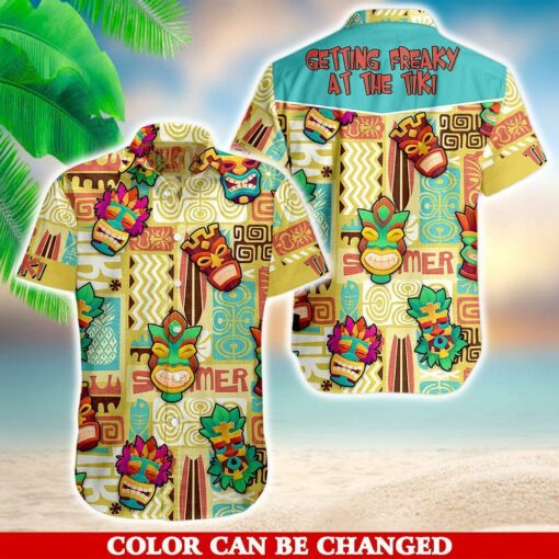 Custom Tiki Pattern Hawaii Shirt For Hut Bar Lovers Owners Ha111712