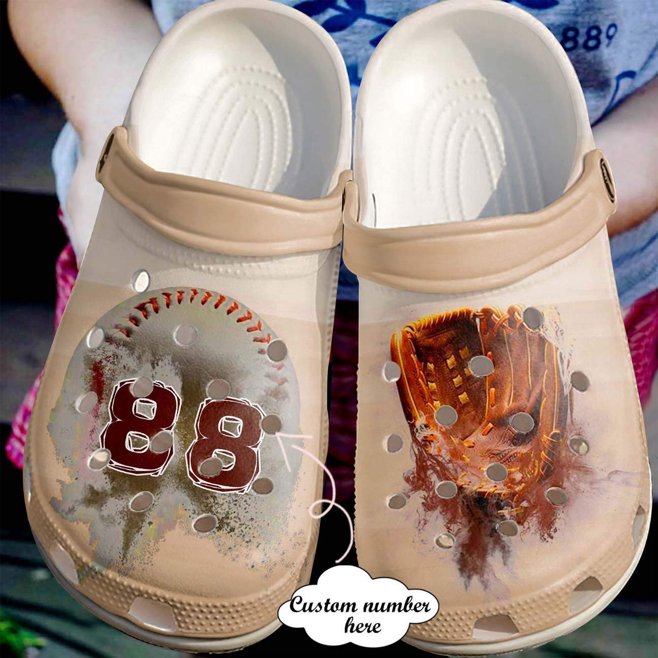 Baseball Personalized Clog, Custom Name, Text Baseball Vintage, Fashion Style For Women, Men, Kid, Print 3D