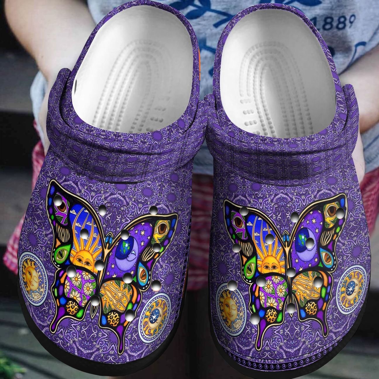 Butterfly Personalized Clog, Custom Name, Text, Color, Number Fashion Style For Women, Men, Kid, Print 3D Magic Butterfly