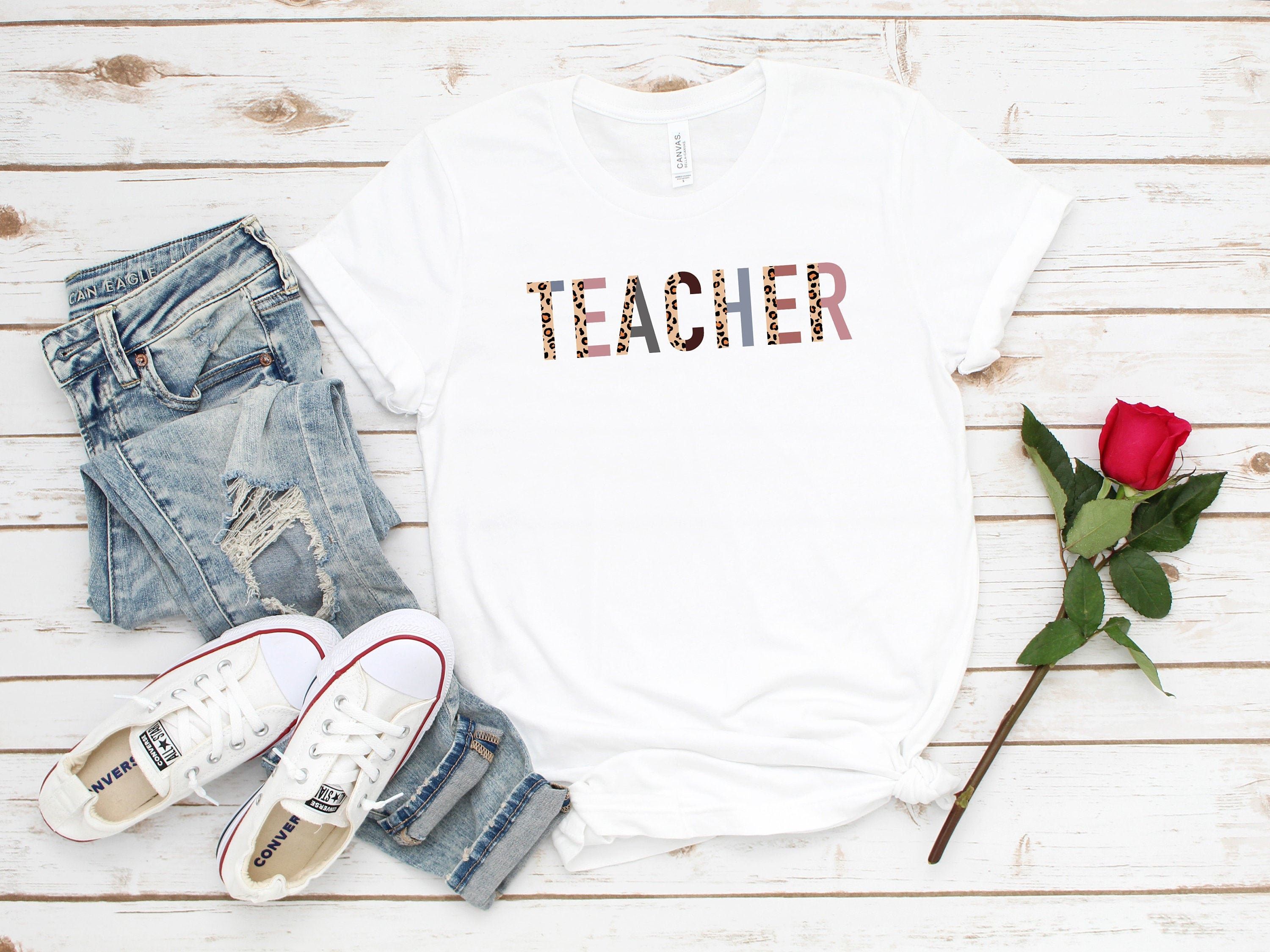 Teacher Shirt, Back To School Shirt, Leopard Teacher Shirt, Teacher Raglan, Teacher Baseball Shirt, Home School Shirt, Retro Teacher Shirt,