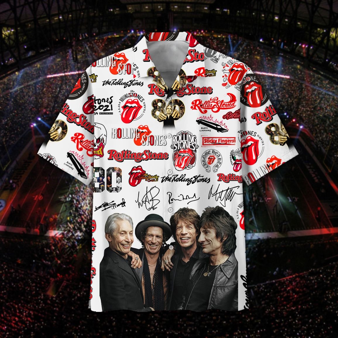 The Rolling Stones Hawaii Shirt Limited Edition Ha10777