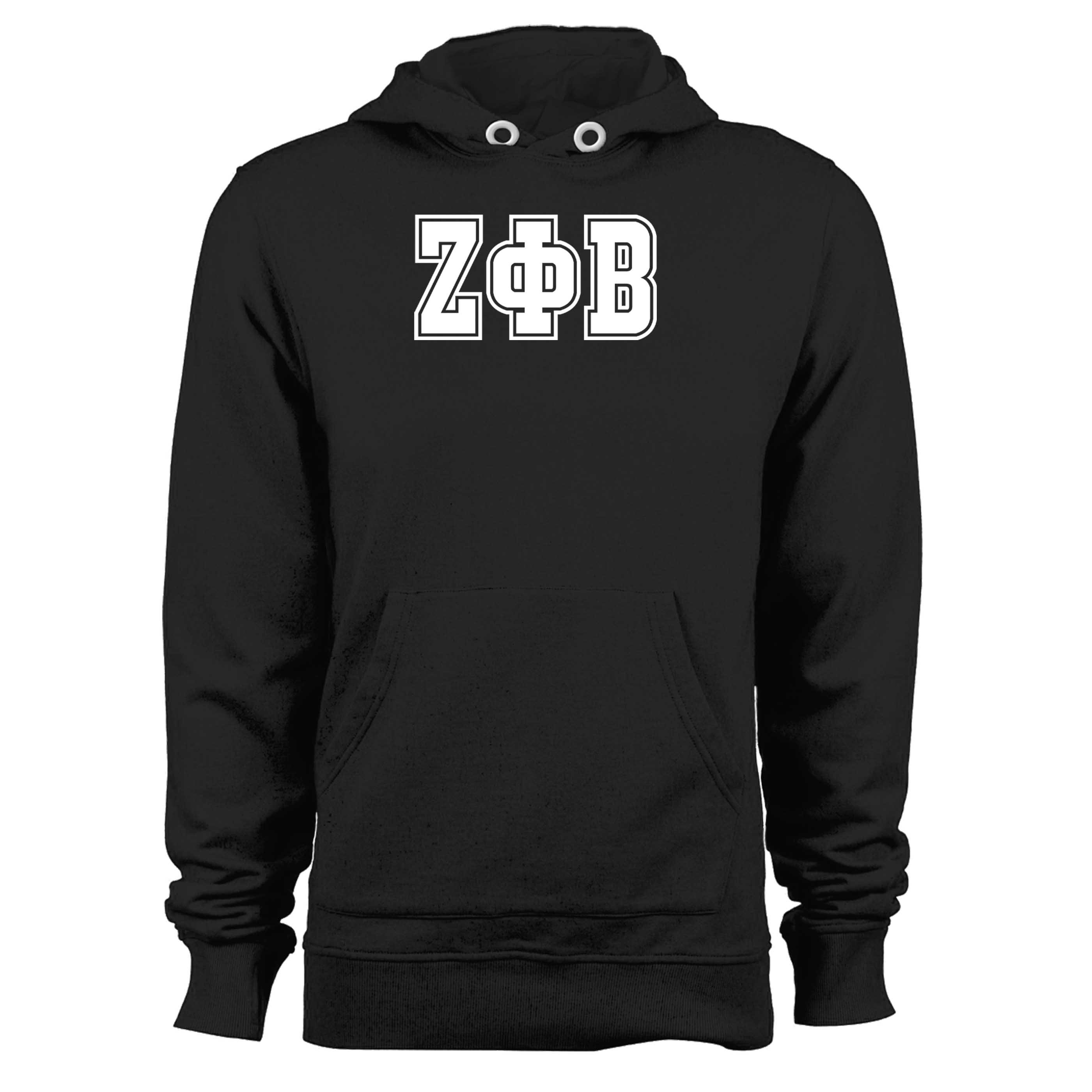 ZPB Sorority Zeta Phi Beta Letter Divine 9 Unisex Hoodie