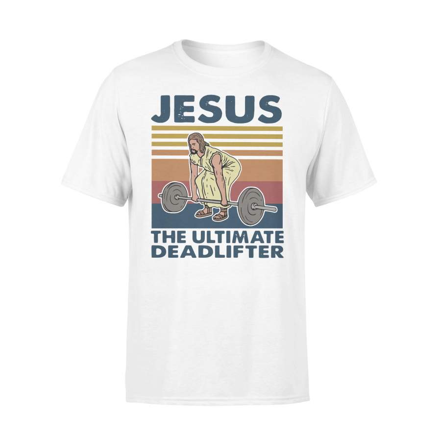 Jesus The Ultimate Deadlifter Fitness Vintage T-shirt